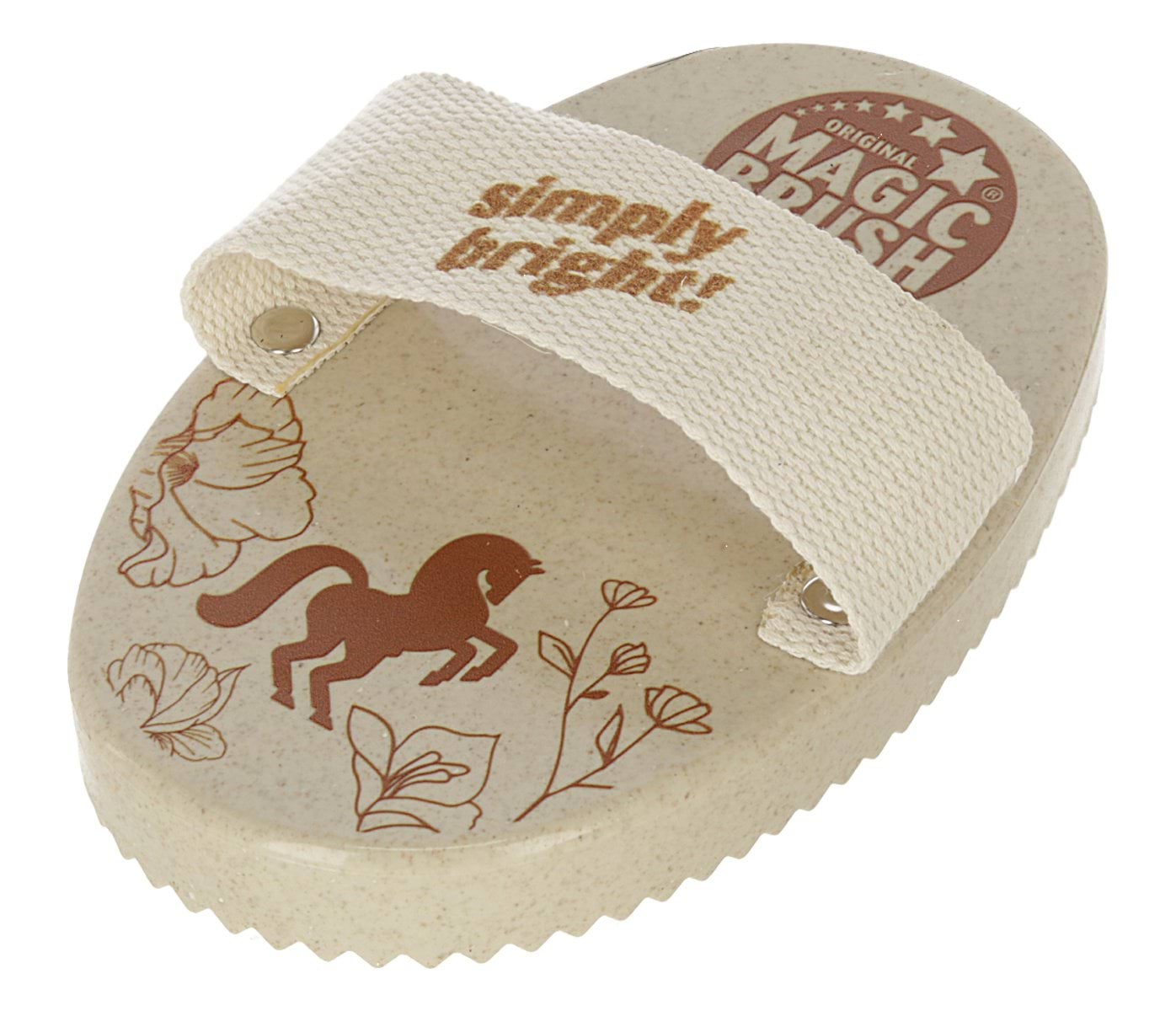 Zgrzebło WaterLily, ze szlufką, 16 cm, MagicBrush - Cavalo