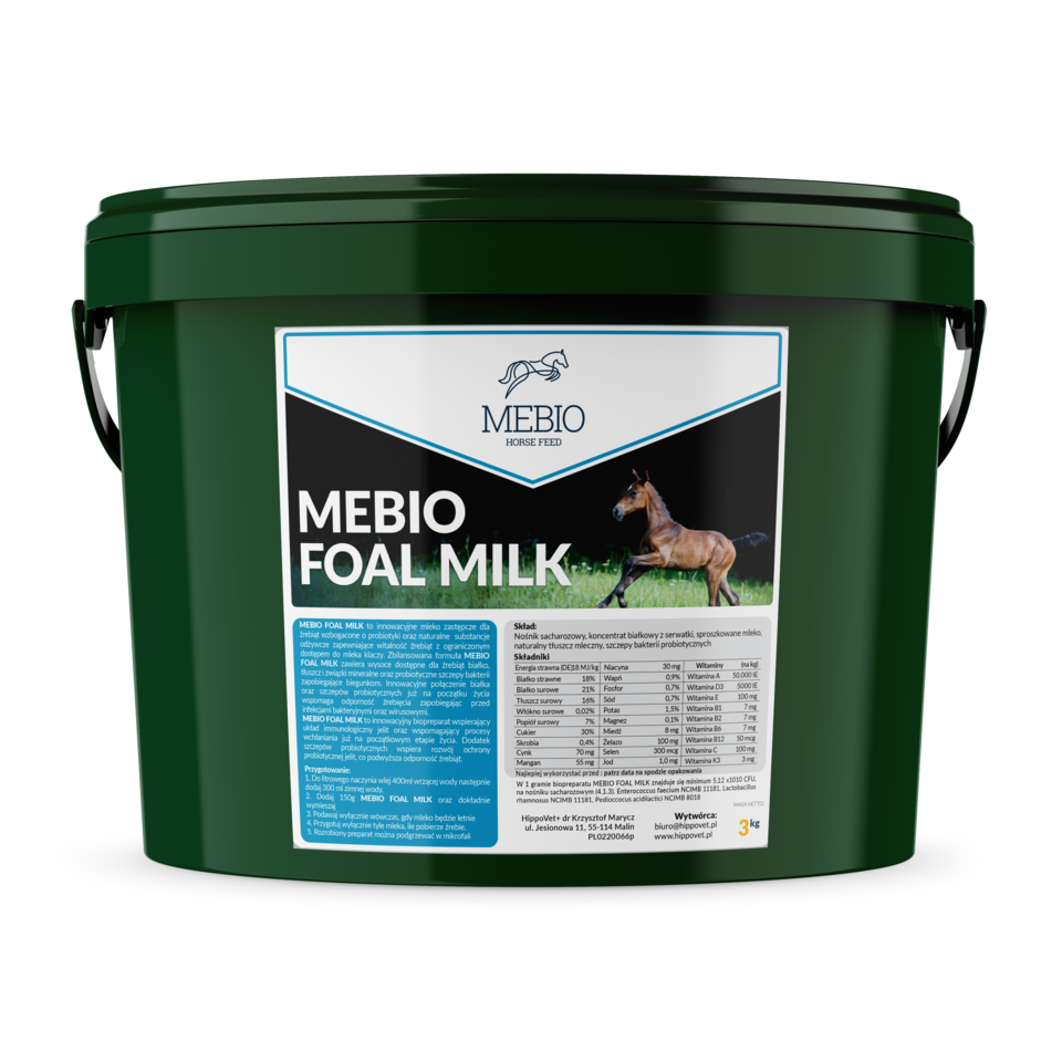 MEBIO FOAL MILK – mleko dla źrebiąt 3 kg - Cavalo