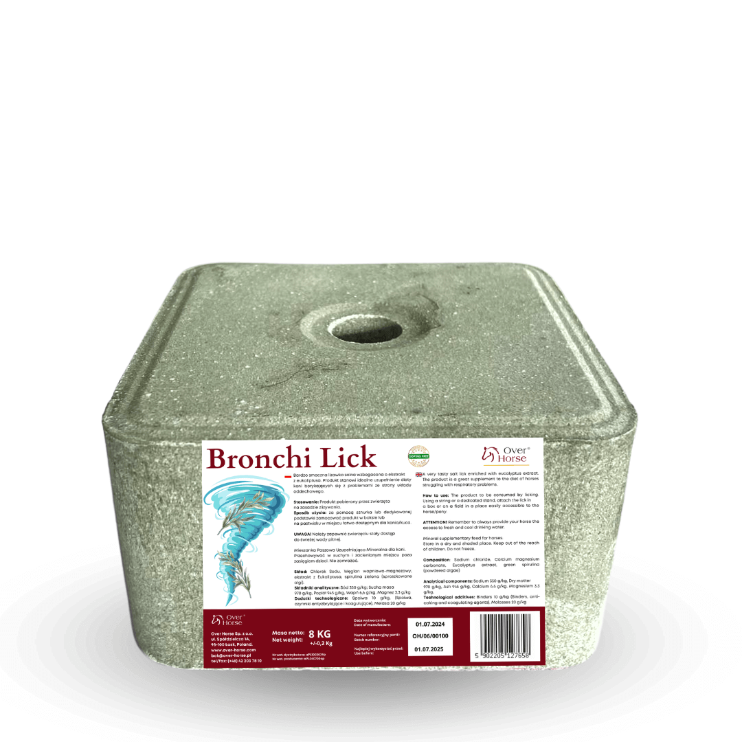 Over Horse Bronchi Lick Eukaliptusowa lizawka solna wspomagająca układ oddechowy 8kg - Cavalo