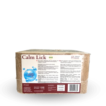 Over Horse Calm Lick Uspokajająca lizawka solna dla koni wzbogacona o dodatek magnezu oraz L-tryptofanu 8kg - Cavalo