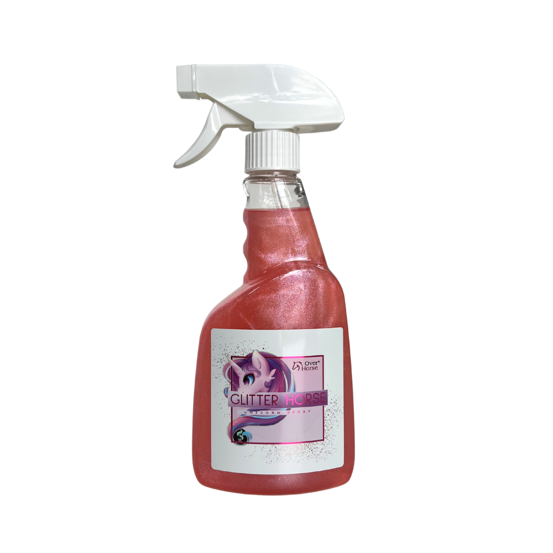 Over Horse Spray do sierści, grzywy i ogona z brokatem GLITTER HORSE UNICORN SPRAY 500ML - Cavalo