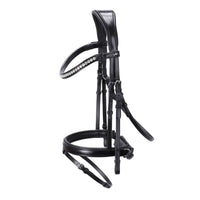Ogłowie skórzane Schockemohle Palermo Black/Silver