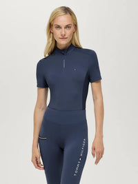 Koszulka Tommy Hilfiger Palma / Zip Faded Indigo