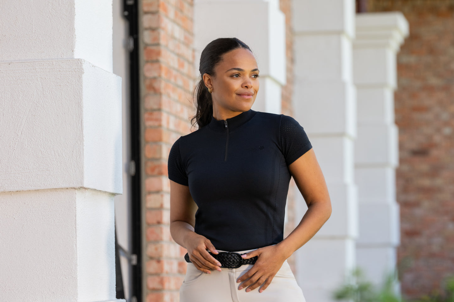 PIKEUR koszulka techniczna KNIT SHIRT  ATHLEISURE Black SS 2026