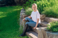 Pikeur Legginsy jeździeckie dziecięce Lilith SD Athleisure Kids Ash Blue