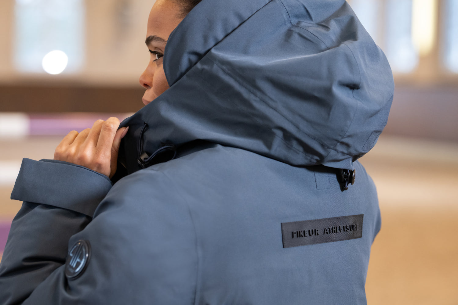 Pikeur Płaszcz Raincoat 8021 Athleisure  A/W 2025 Graphite Blue - Cavalo