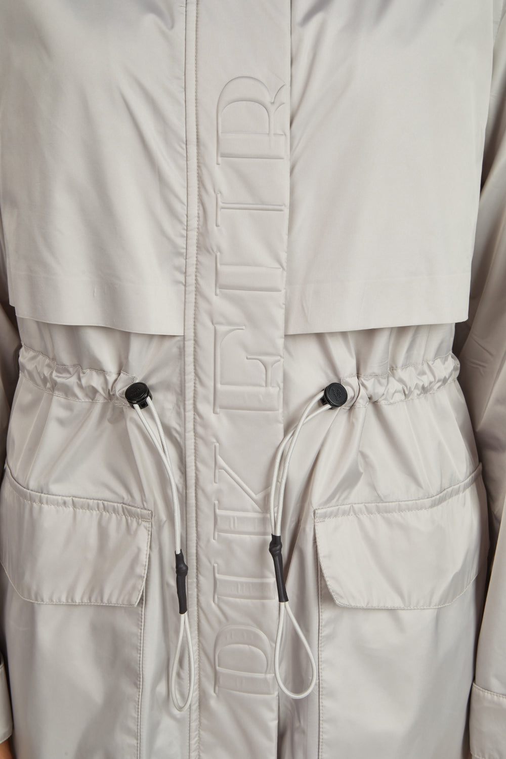 PIKEUR płaszcz RAINCOAT pearl gray 1021 SS 2026