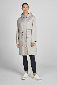 PIKEUR płaszcz RAINCOAT pearl gray 1021 SS 2026
