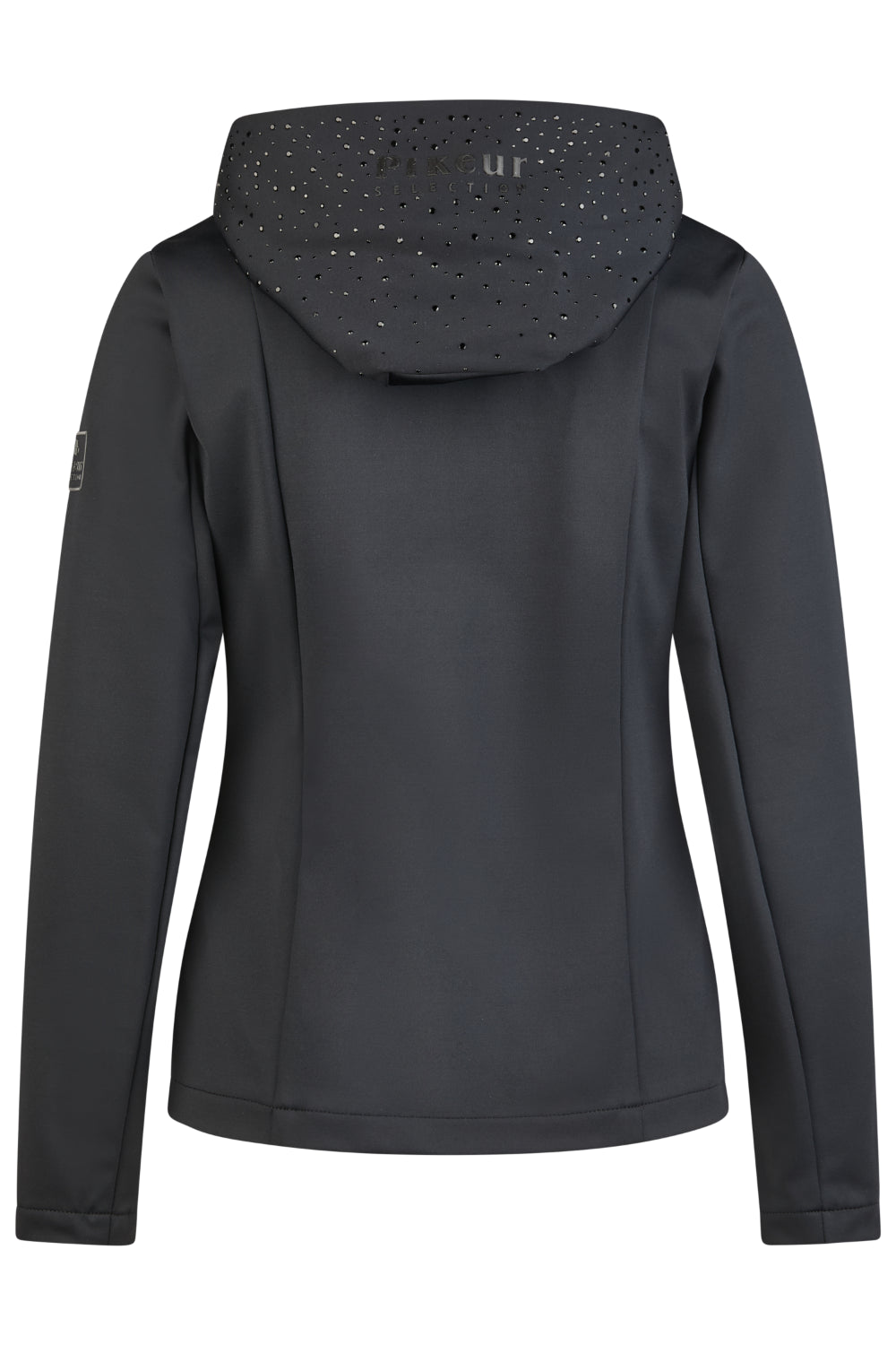 PIKEUR bluza polarowa z kapturem na zamek FLEECE JACKET black