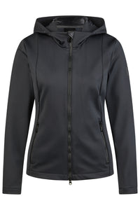 PIKEUR bluza polarowa z kapturem na zamek FLEECE JACKET black