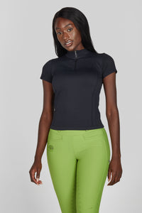 PIKEUR koszulka techniczna KNIT SHIRT  ATHLEISURE Black SS 2026