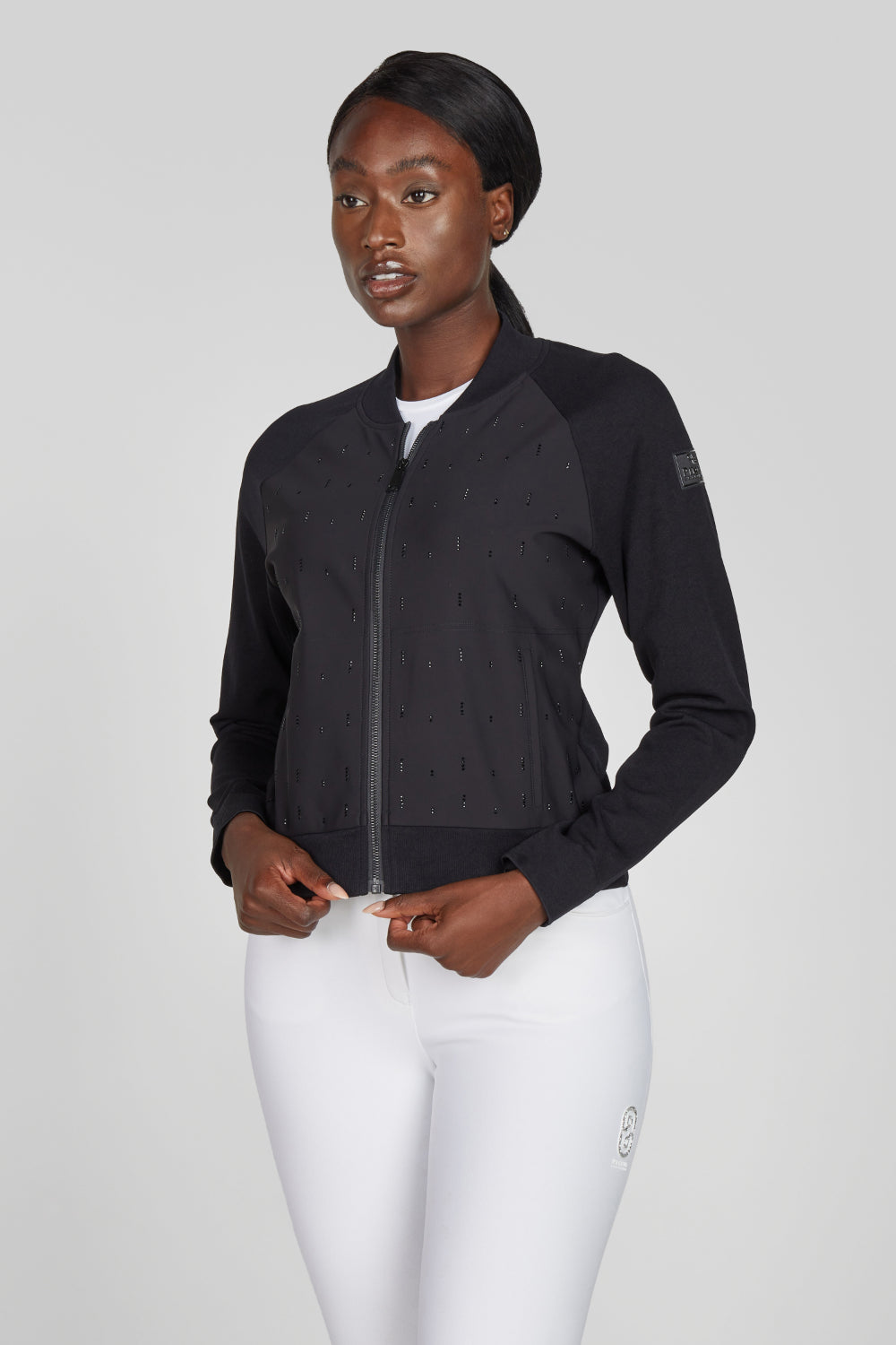 PIKEUR kurtka jeździecka 1325 SELECTION KNIT HYBRID BLOUSON black SS 2026