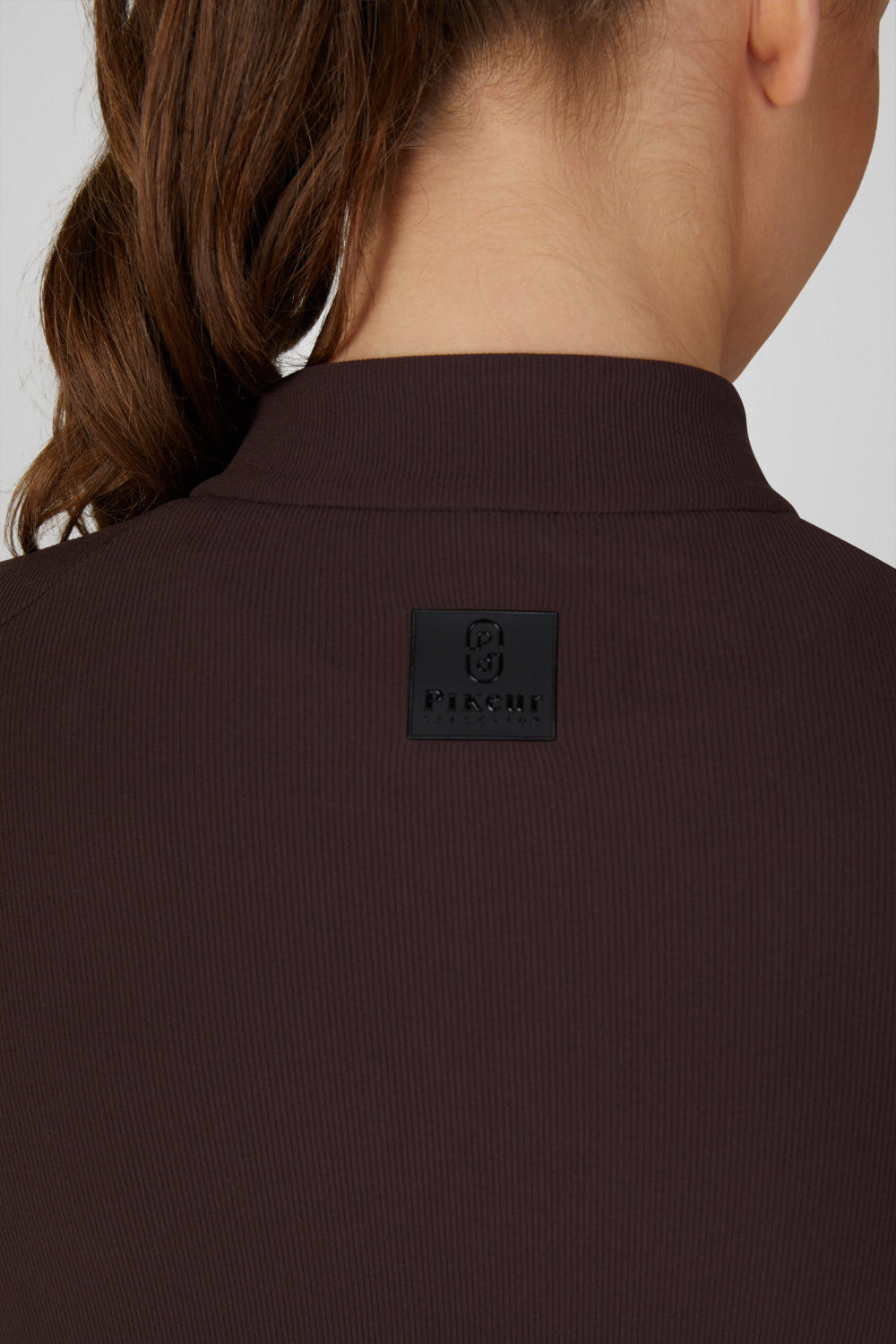 Pikeur A/W 26 Bluzka ZIP RIP SHIRT damska chocolate brown