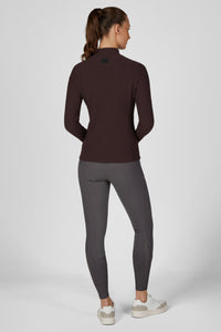 Pikeur A/W 26 Bluzka ZIP RIP SHIRT damska chocolate brown