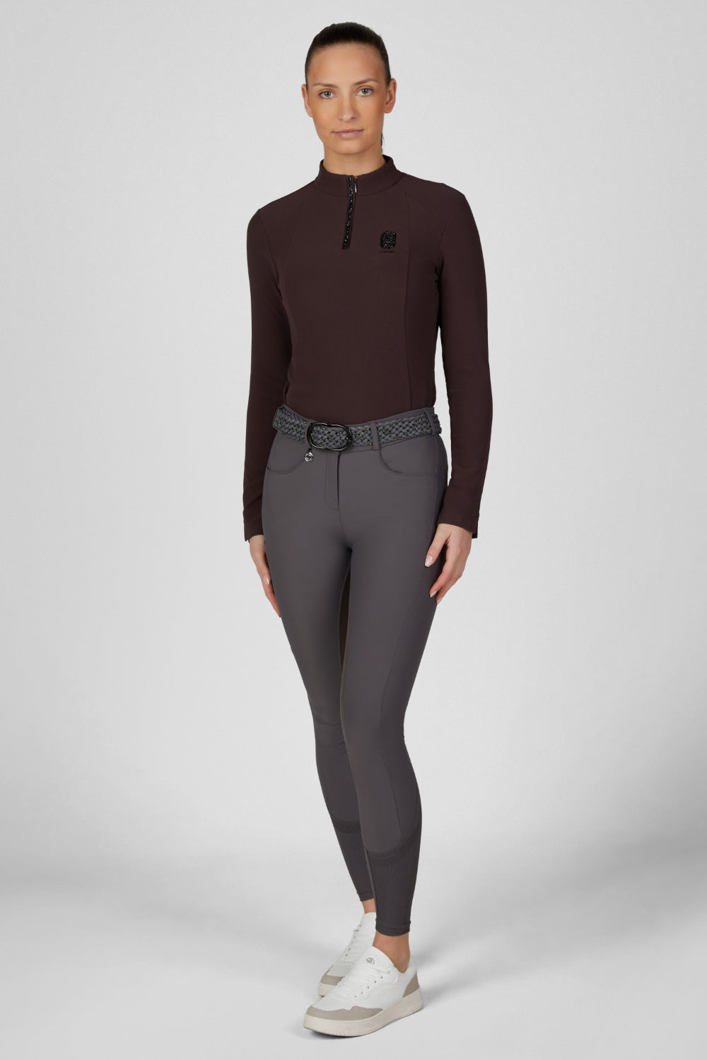 Pikeur Zip Rip Shirt A/W 26 Bluzka Zip Rip damska black