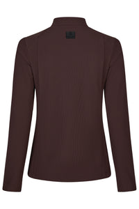 Pikeur Zip Rip Shirt A/W 26 Bluzka zip rip damska chocolate brown