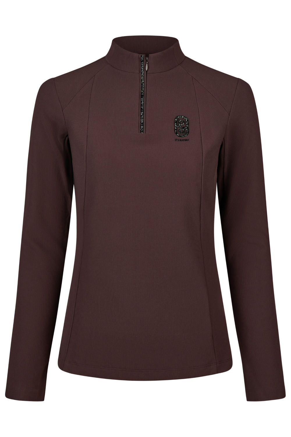 Pikeur A/W 26 Bluzka ZIP RIP SHIRT damska chocolate brown