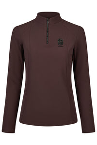 Pikeur A/W 26 Bluzka ZIP RIP SHIRT damska chocolate brown