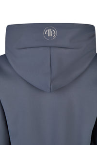 Pikeur Bluza z kapturem Fleece Jacket Athleisure 8046 A/W 2025 Graphite Blue