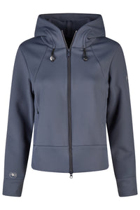Pikeur Bluza z kapturem Fleece Jacket Athleisure 8046 A/W 2025 Graphite Blue