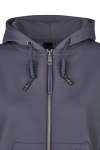 Pikeur Bluza z kapturem HOODY Jacket Athleisure 8282 A/W 2025 Graphite Blue