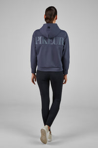 Pikeur Bluza z kapturem HOODY Jacket Athleisure 8282 A/W 2025 Graphite Blue
