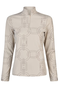 Pikeur koszulka funkcyjna ZIP SHIRT 8284 Selection A/W 2025 Slate Brown - Cavalo
