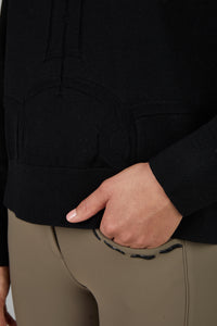 Pikeur Bluza  Knitted Pullover 8286 Selection A/W 2025 Black - Cavalo