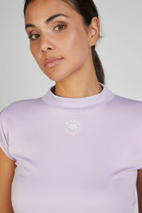 Koszulka damska T-shirt Cropped 7219  Athleisure Lavender Blush S/S 2025 - Cavalo
