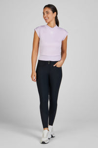 Koszulka damska T-shirt Cropped 7219  Athleisure Lavender Blush S/S 2025 - Cavalo