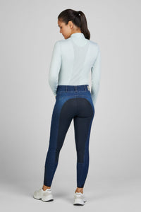 Koszulka funkcyjna damska Pikeur Mesh Longsleeve 7232 Iceblue Sports S/S25 - Cavalo