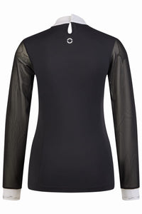 Koszulka konkursowa z długim rękawem damska Pikeur 7314 Black  S/S 2025 - Cavalo