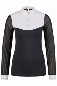 Koszulka konkursowa z długim rękawem damska Pikeur 7314 Black  S/S 2025 - Cavalo