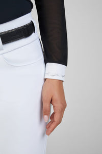 Koszulka konkursowa z długim rękawem damska Pikeur 7314 Black  S/S 2025 - Cavalo