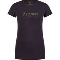 Koszulka treningowa damska Pikeur Roundneck Shirt 7213 Black S/S 2025 - Cavalo