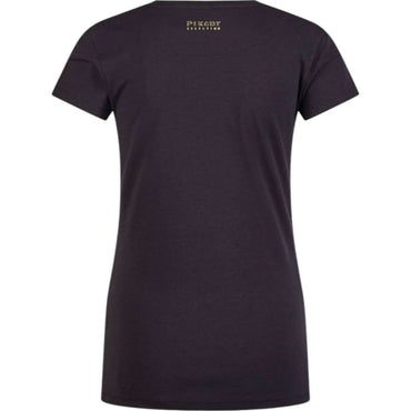 Koszulka treningowa damska Pikeur Roundneck Shirt 7213 Black S/S 2025 - Cavalo
