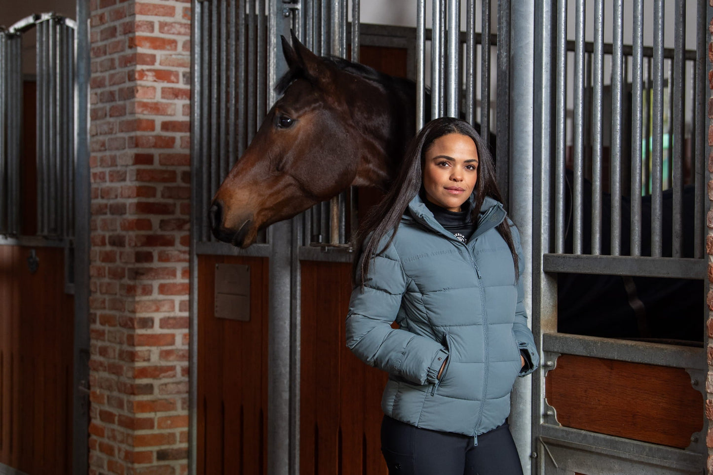 Kurtka Pikeur Quilt-Jacket Navy 6023 Athleisure Sorber Mint AW/2024 - Cavalo