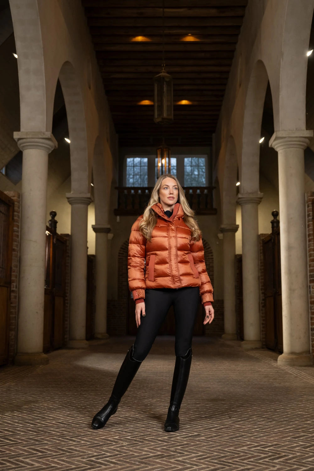 Pikeur Bryczesy zimowe damskie LINETT TI.SD 6555 z wysokim stanem A/W 2025 Black - Cavalo