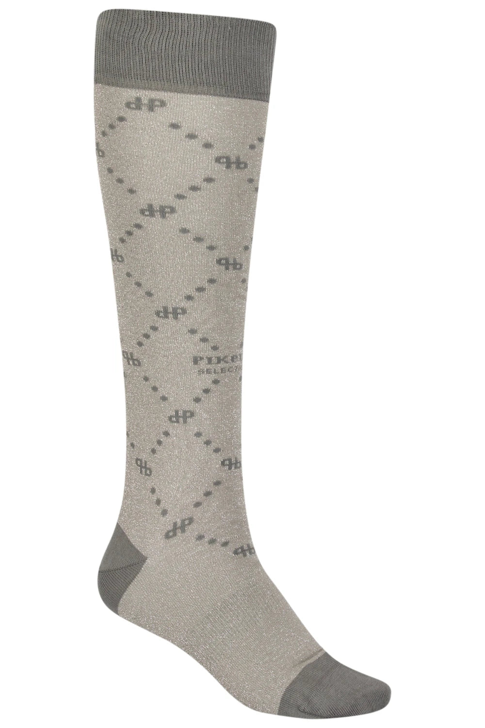 Pikeur KNEE SOCK LUREX 8713 Selection podkolanówki jeździeckie Pale Grey A/W 2025 - Cavalo
