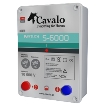 Pastuch Elektryczny Elektryzator sieciowy Pomelac Cavalo S-6000 6J - Cavalo