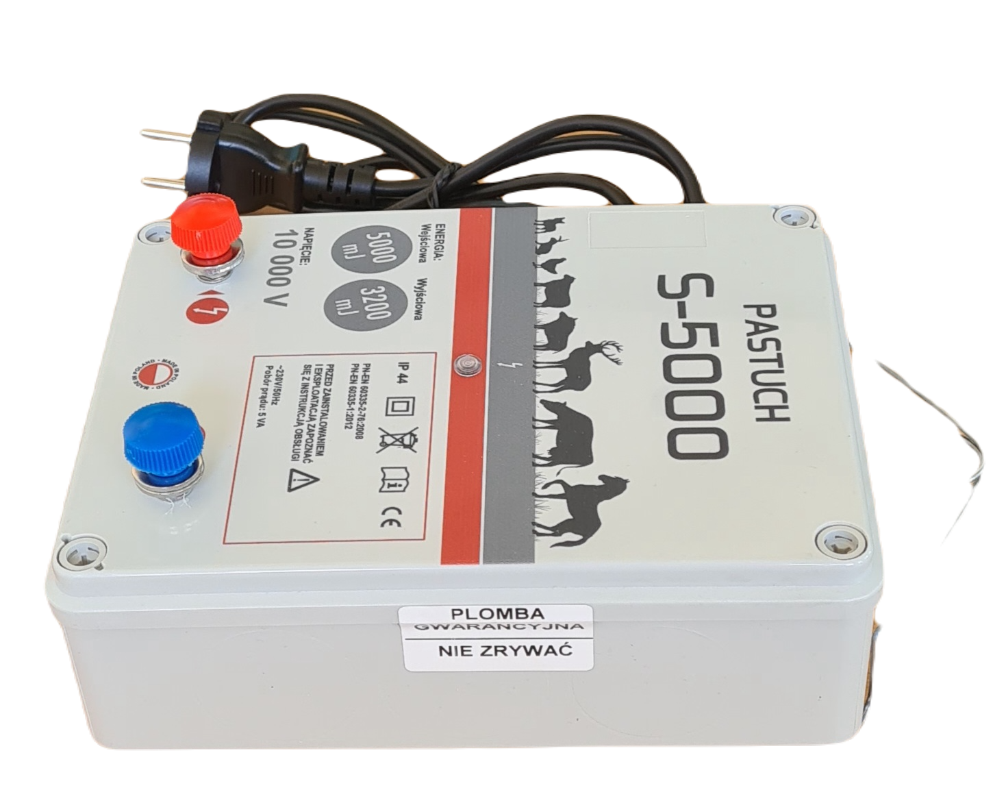 Pastuch Elektryczny Elektryzator sieciowy Pomelac S-5000 5J - Cavalo
