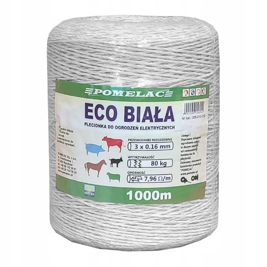 PLECIONKA LINKA PASTUCH ELEKTRYCZNY POMELAC 1000 m - Cavalo