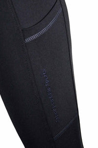 Leginsy jeździeckie Schockemohle Pocket Riding Tights KP ocean - Cavalo