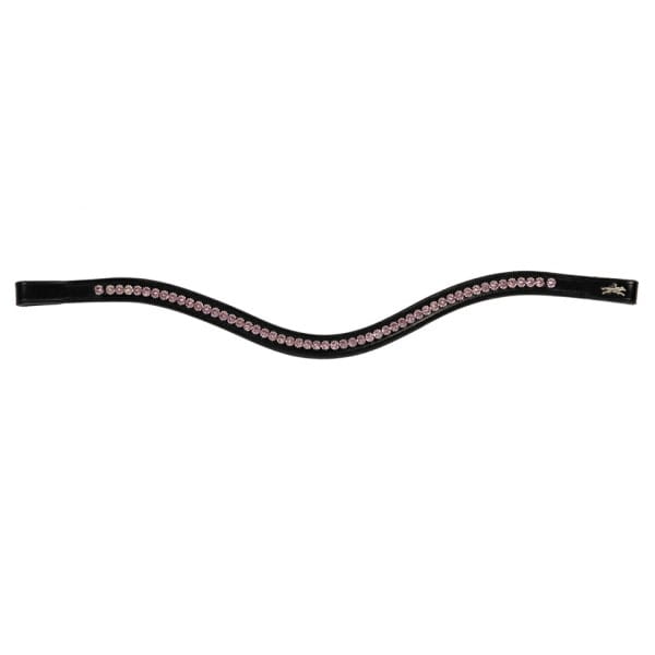 Naczółek Schockemohle Browband Diamond Select Black/Mauve - Cavalo