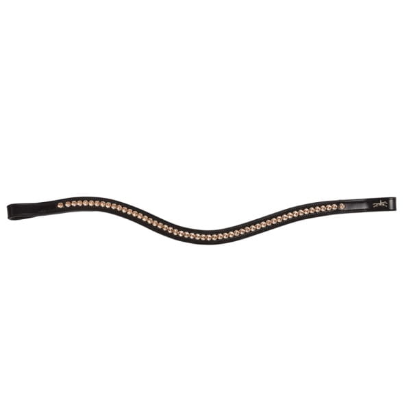 Naczółek Schockemohle Browband Diamond Select Black/Peach - Cavalo