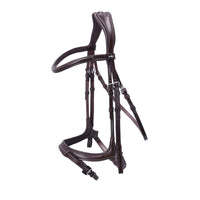 Ogłowie anatomiczne Schockemohle "Ancona Select " Espresso/Silver - Cavalo