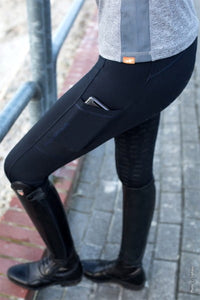 Schockemohle Pocket Riding Tights FS ocean - Cavalo
