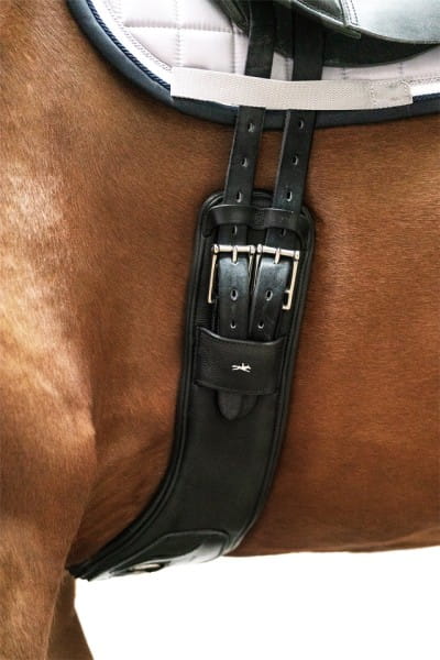 Schockemohle Popręg Pittsburgh Stretch black/silver - Cavalo