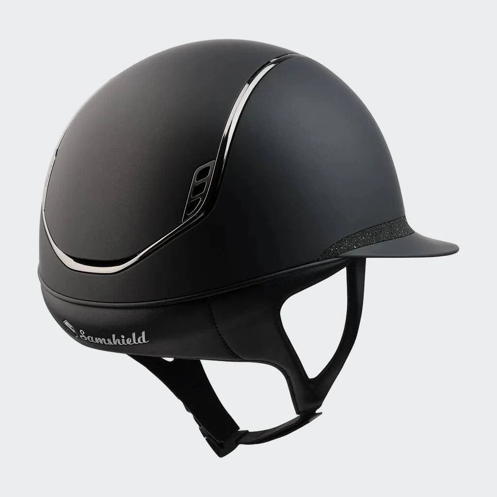 SAMSHIELD Kask Miss Shield 2.0 Shadowmatt Crystal Fabric Black