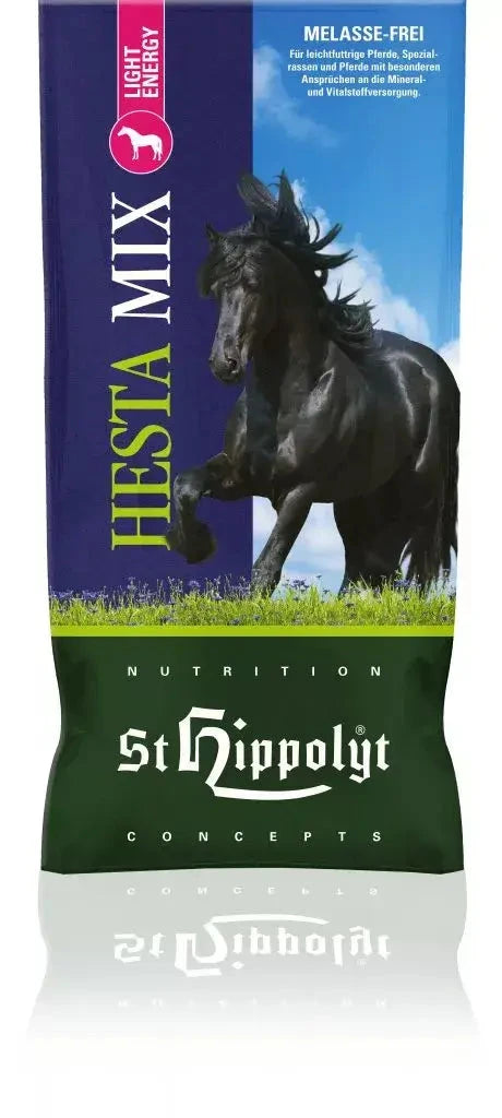 St.Hippolyt Hesta Mix Light Energy Musli 20kg - Cavalo